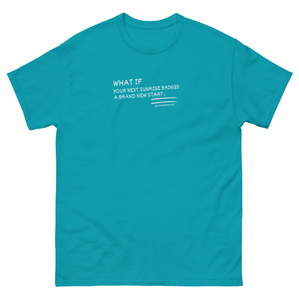 MUSIC WITH A MESSAGE- WHAT IF Unisex classic tee - Image 7