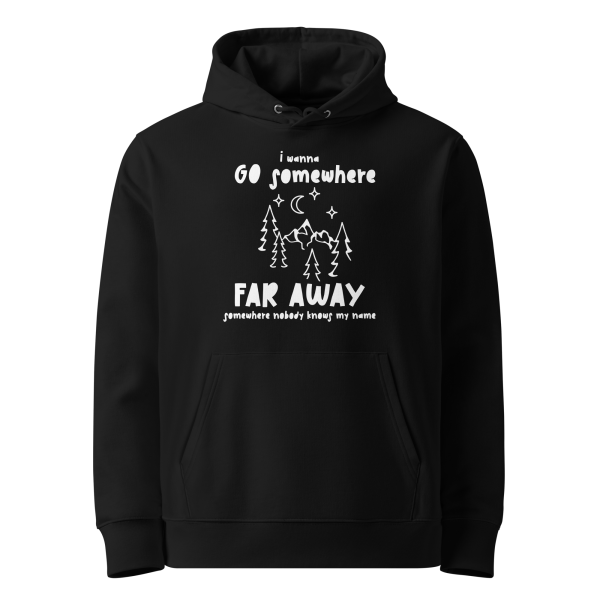 GET AWAY night sky Unisex essential eco hoodie