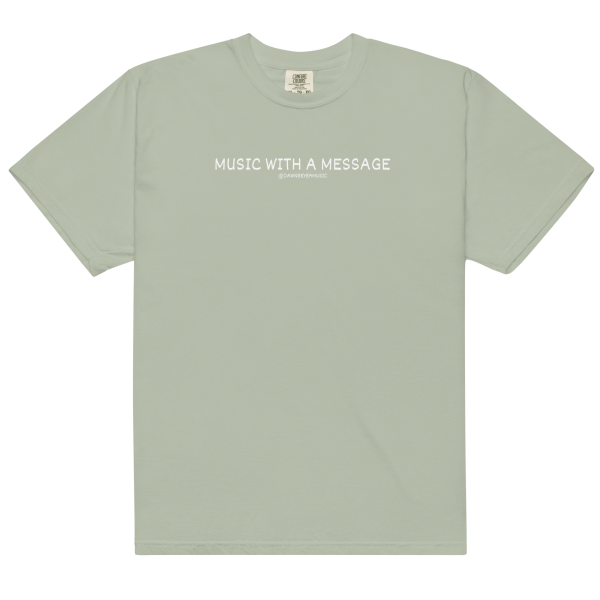 MUSIC WITH MESSAGE - JUST LOVE Unisex garment-dyed heavyweight t-shirt - Image 25