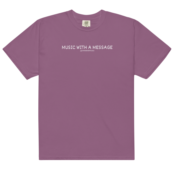 MUSIC WITH MESSAGE - JUST LOVE Unisex garment-dyed heavyweight t-shirt - Image 10