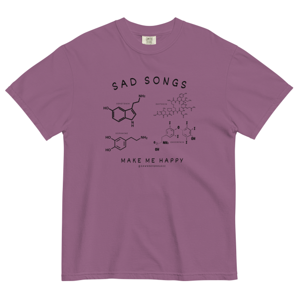SAD SONGS get comfy (Dawn's fav) Unisex garment-dyed heavyweight t-shirt - Image 9