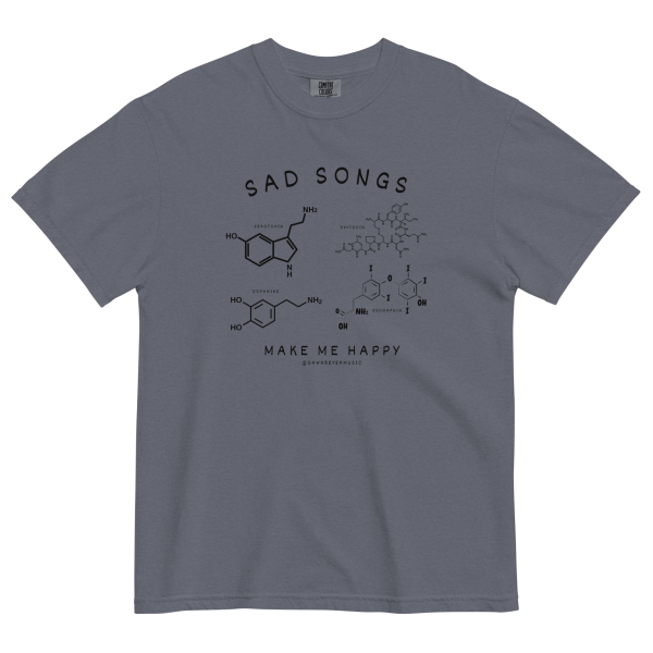 SAD SONGS get comfy (Dawn's fav) Unisex garment-dyed heavyweight t-shirt - Image 7