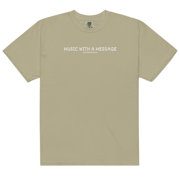 MUSIC WITH MESSAGE - JUST LOVE Unisex garment-dyed heavyweight t-shirt - Image 22