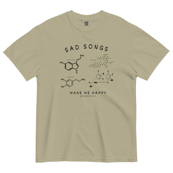 SAD SONGS get comfy (Dawn's fav) Unisex garment-dyed heavyweight t-shirt - Image 21