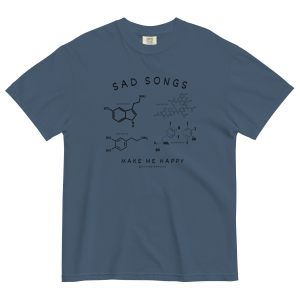 SAD SONGS get comfy (Dawn's fav) Unisex garment-dyed heavyweight t-shirt - Image 2