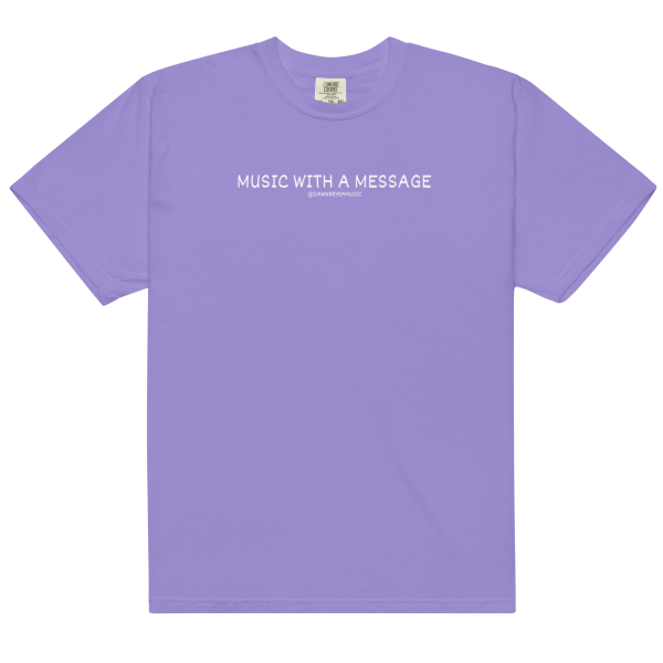 MUSIC WITH MESSAGE - JUST LOVE Unisex garment-dyed heavyweight t-shirt - Image 20