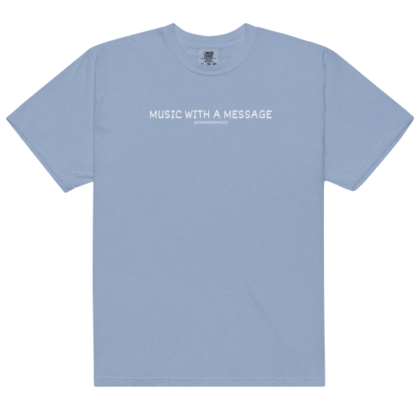 MUSIC WITH MESSAGE - JUST LOVE Unisex garment-dyed heavyweight t-shirt - Image 24