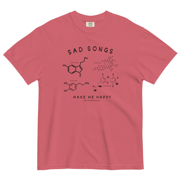 SAD SONGS get comfy (Dawn's fav) Unisex garment-dyed heavyweight t-shirt - Image 15