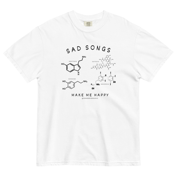 SAD SONGS get comfy (Dawn's fav) Unisex garment-dyed heavyweight t-shirt - Image 27