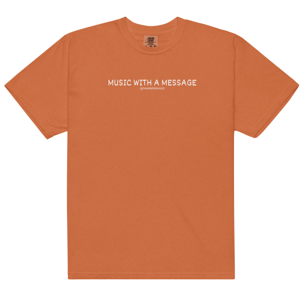 MUSIC WITH MESSAGE - JUST LOVE Unisex garment-dyed heavyweight t-shirt - Image 18