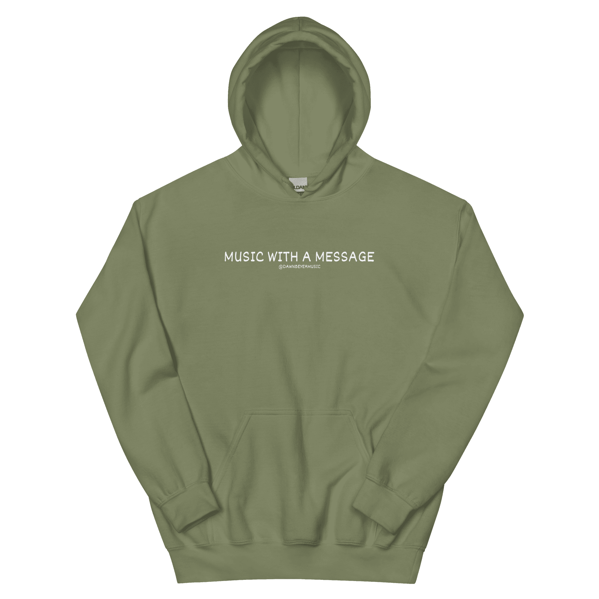 MUSIC WITH MESSAGE - JUST LOVE Unisex Hoodie - Image 19