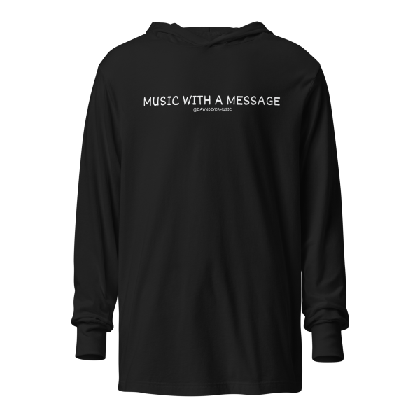 MUSIC WITH A MESSAGE - JUST LOVE Hooded long-sleeve tee - Image 6