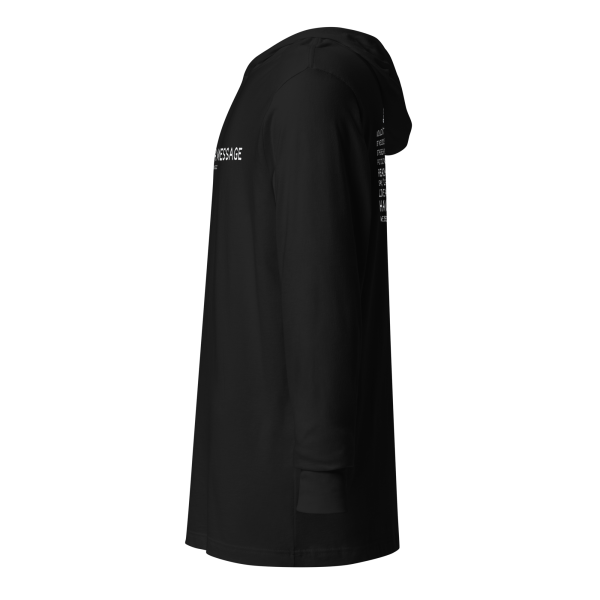MUSIC WITH A MESSAGE - JUST LOVE Hooded long-sleeve tee - Image 8