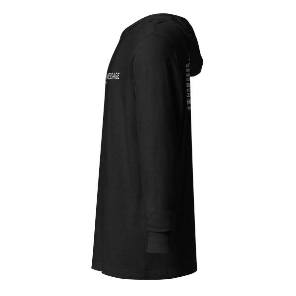 MUSIC WITH A MESSAGE - JUST LOVE Hooded long-sleeve tee - Image 4