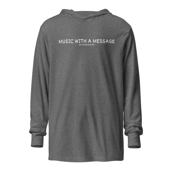 MUSIC WITH A MESSAGE - JUST LOVE Hooded long-sleeve tee - Image 14