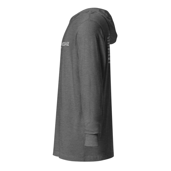MUSIC WITH A MESSAGE - JUST LOVE Hooded long-sleeve tee - Image 15