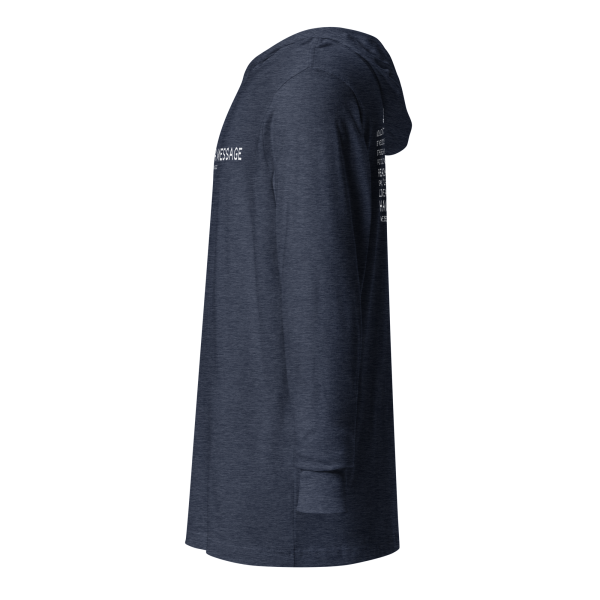 MUSIC WITH A MESSAGE - JUST LOVE Hooded long-sleeve tee - Image 12
