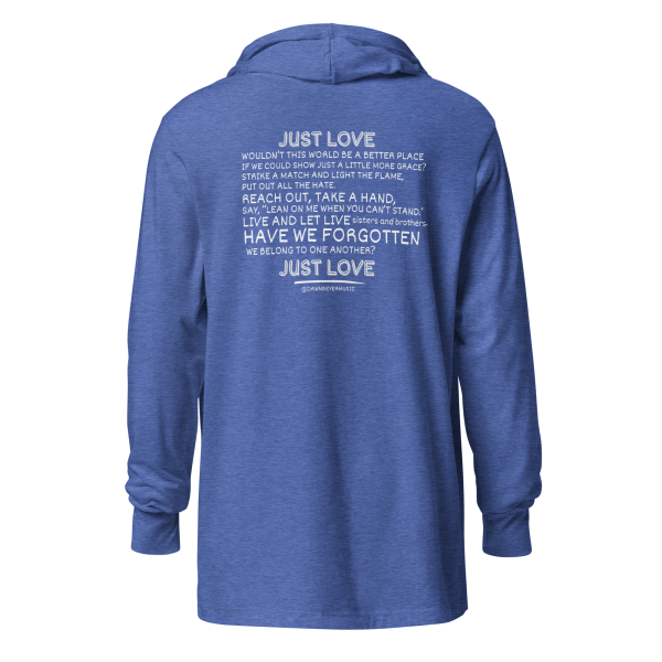 MUSIC WITH A MESSAGE - JUST LOVE Hooded long-sleeve tee - Image 18