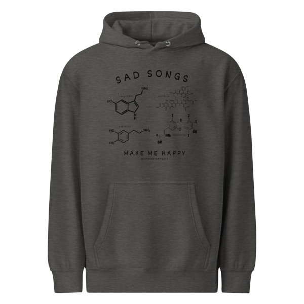SAD SONGS cuddled up Unisex premium mid-weight hoodie (hoodie snob approved) - Image 2