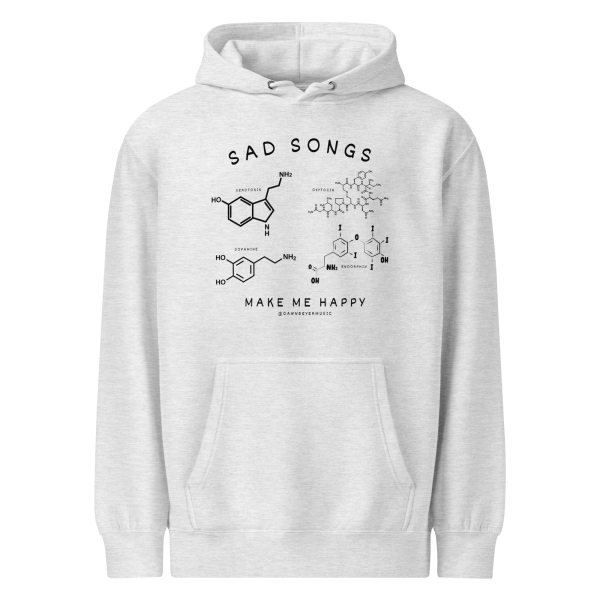SAD SONGS cuddled up Unisex premium mid-weight hoodie (hoodie snob approved) - Image 6