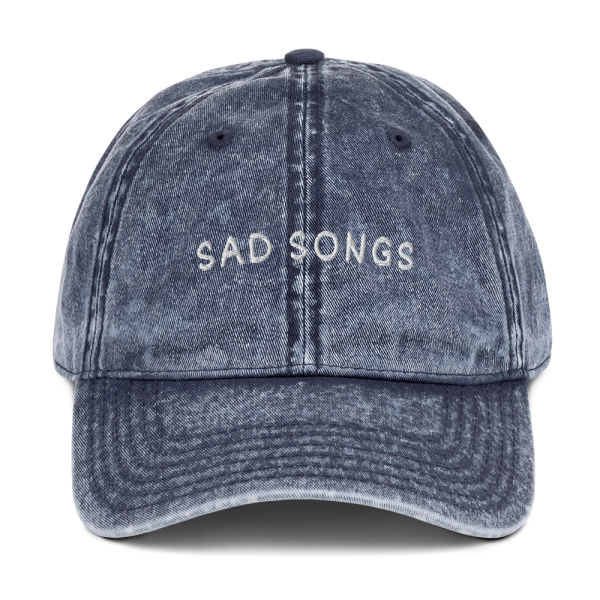 SAD SONGS Long Island girl Vintage Cotton Twill Cap - Image 5