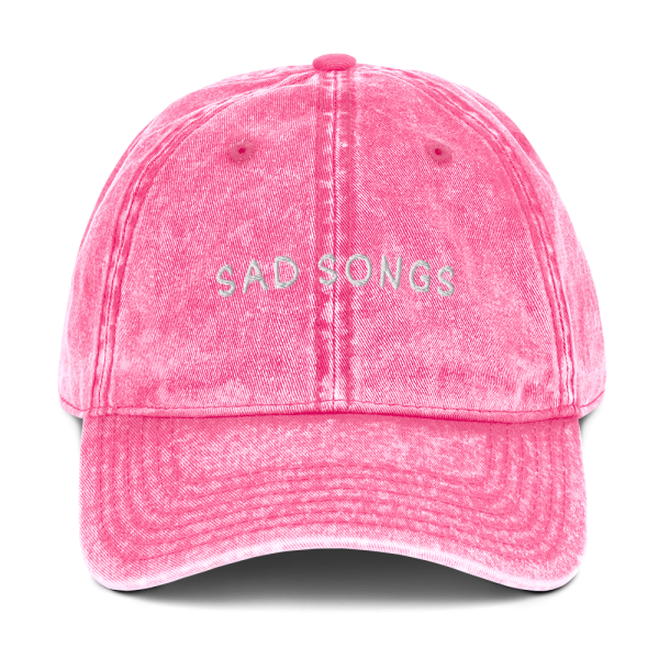 SAD SONGS Long Island girl Vintage Cotton Twill Cap - Image 17