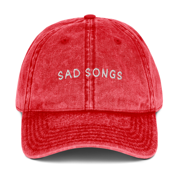 SAD SONGS Long Island girl Vintage Cotton Twill Cap - Image 13