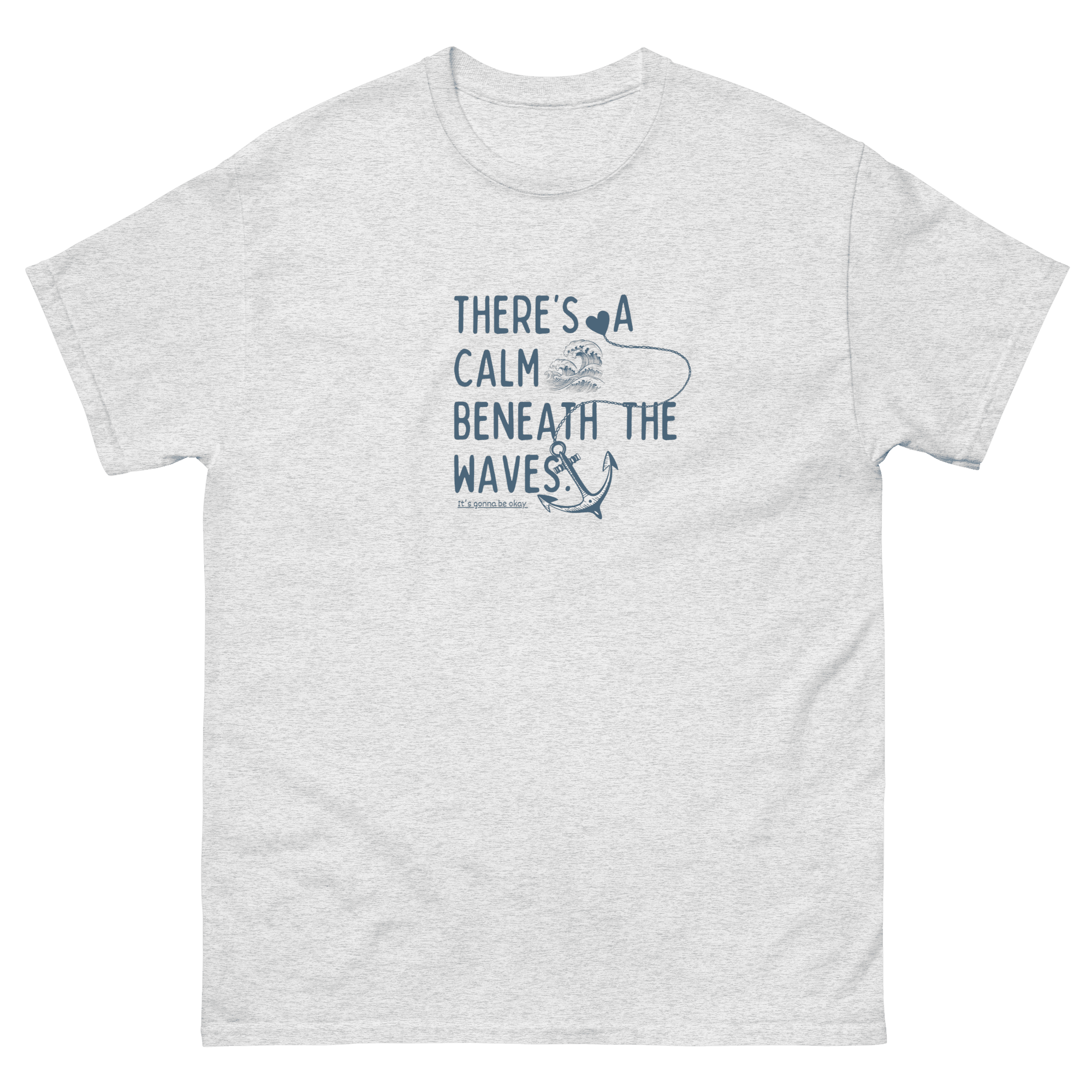 MUSIC WITH MESSAGE ( Lyrics from JUST LIKE YOU and It's Gonna Be Okay) Unisex classic tee - Image 3