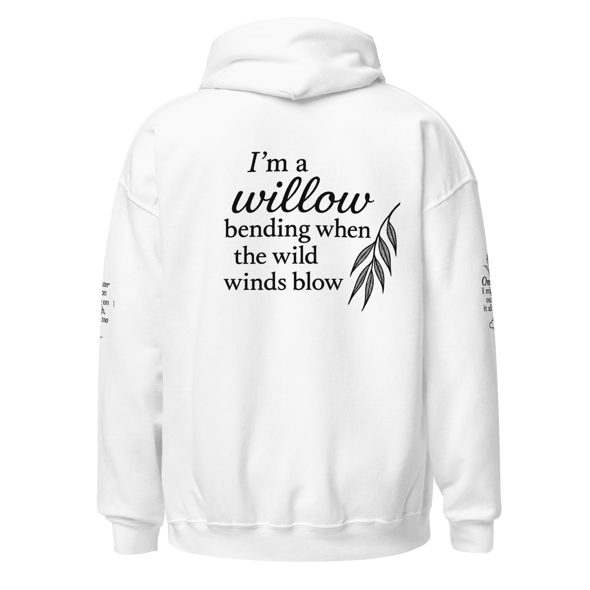 I'M A DAISY - FRONT, BACK, SLEEVES (BLACK FRIDAY) Unisex Hoodie - Image 4