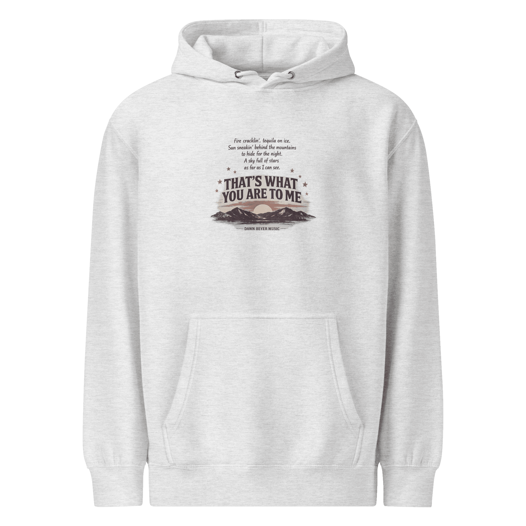 THAT'S WHAT YOU ARE TO ME Unisex premium mid-weight hoodie