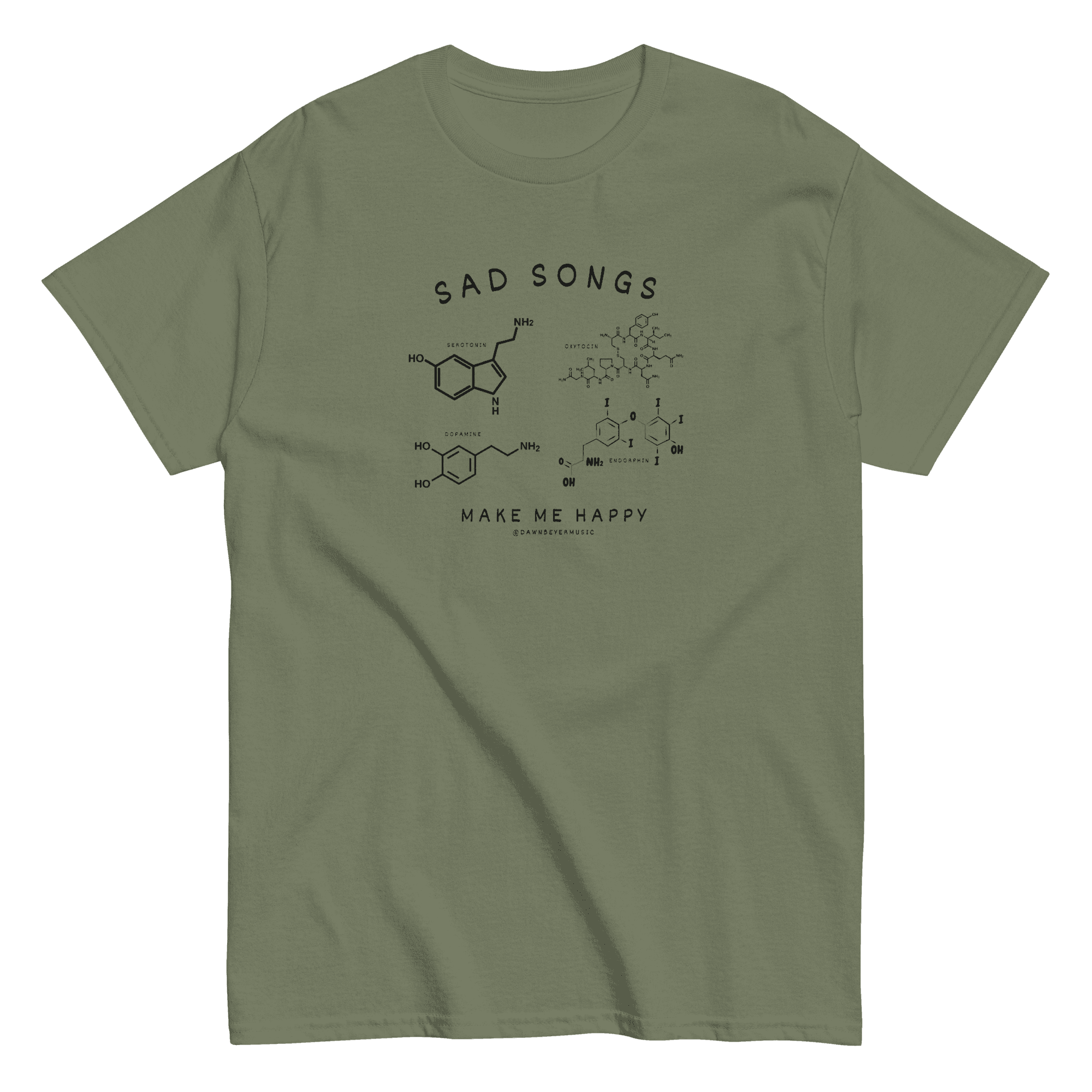 SAD SONGS MAKE ME HAPPY Unisex classic tee - Image 2