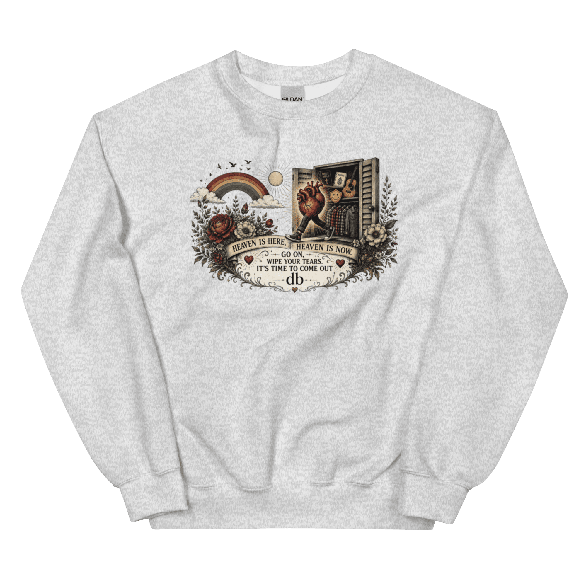 HIDDEN HEART hoodless Unisex Sweatshirt