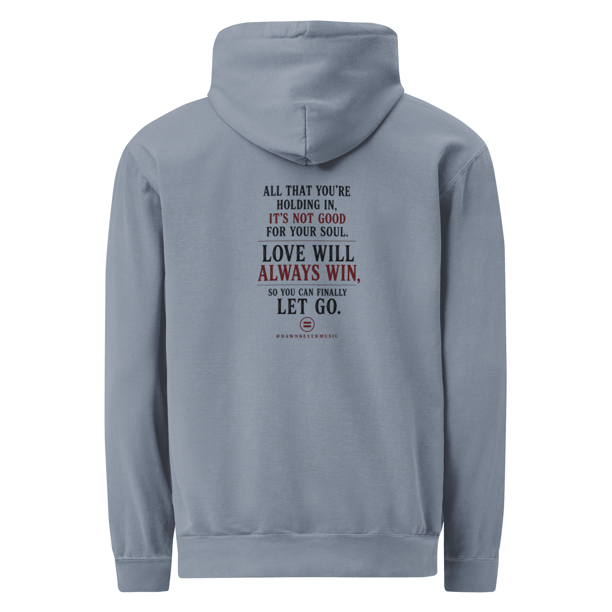 HIDDEN HEART - HOODIE SNOB Unisex garment-dyed hoodie - Image 16
