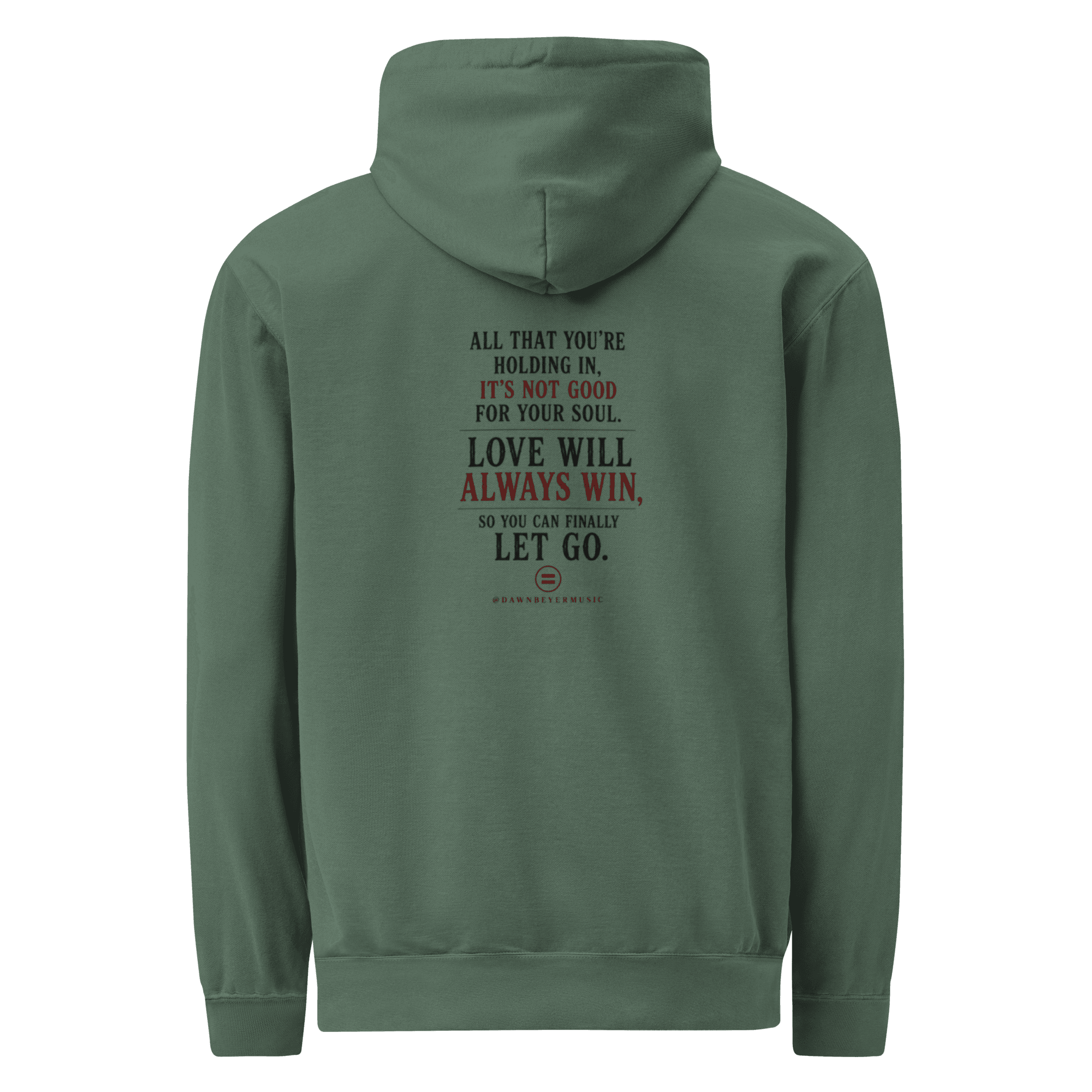 HIDDEN HEART - HOODIE SNOB Unisex garment-dyed hoodie - Image 4