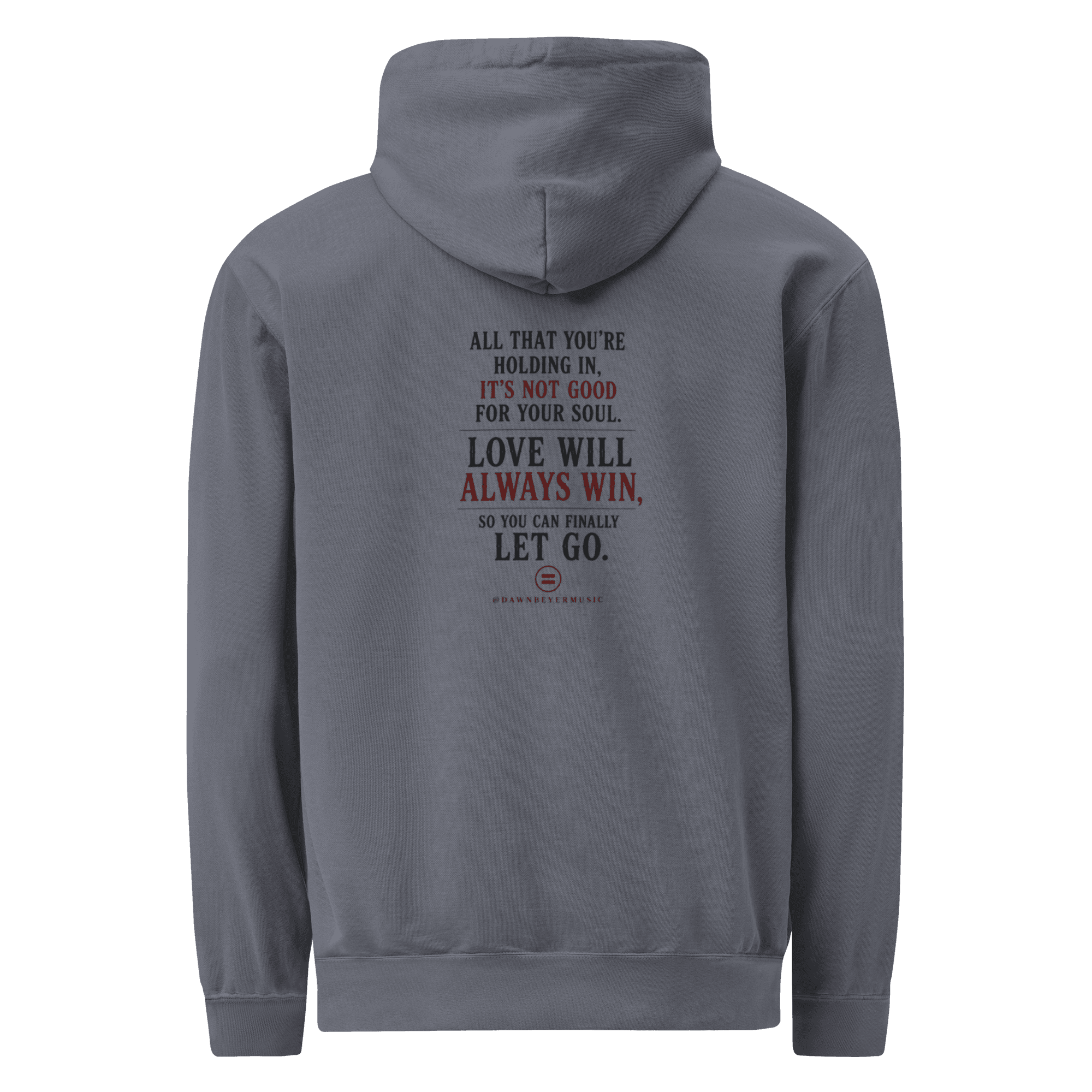 HIDDEN HEART - HOODIE SNOB Unisex garment-dyed hoodie - Image 6