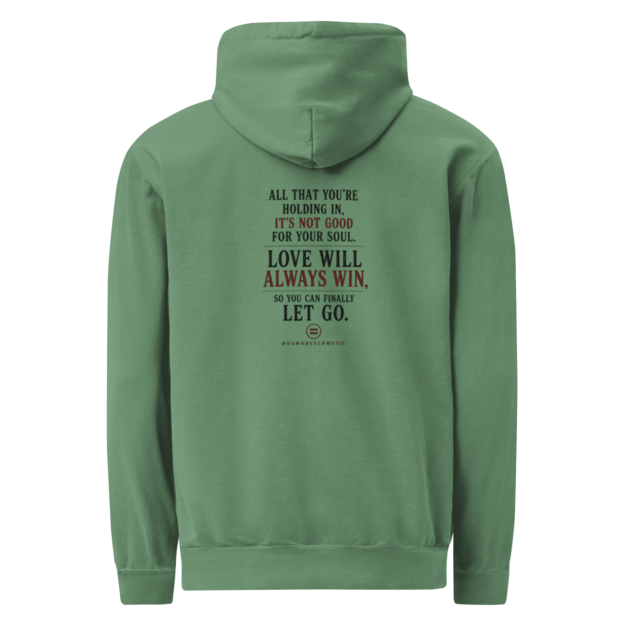 HIDDEN HEART - HOODIE SNOB Unisex garment-dyed hoodie - Image 10