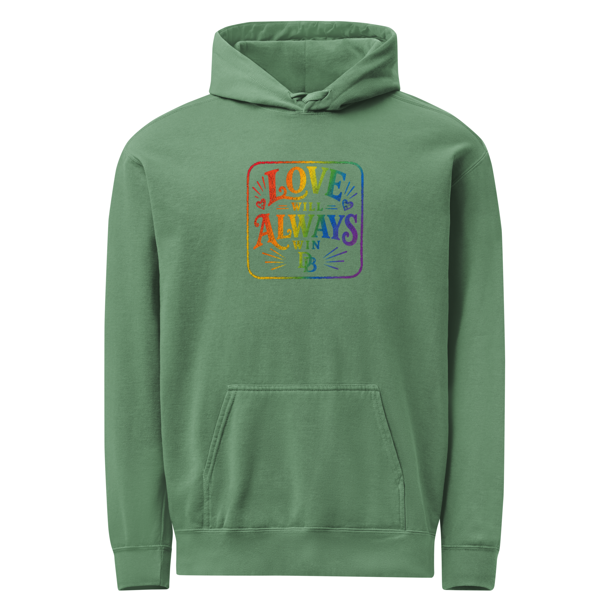 LOVE WILL ALWAYS WIN Unisex garment-dyed hoodie - Image 17
