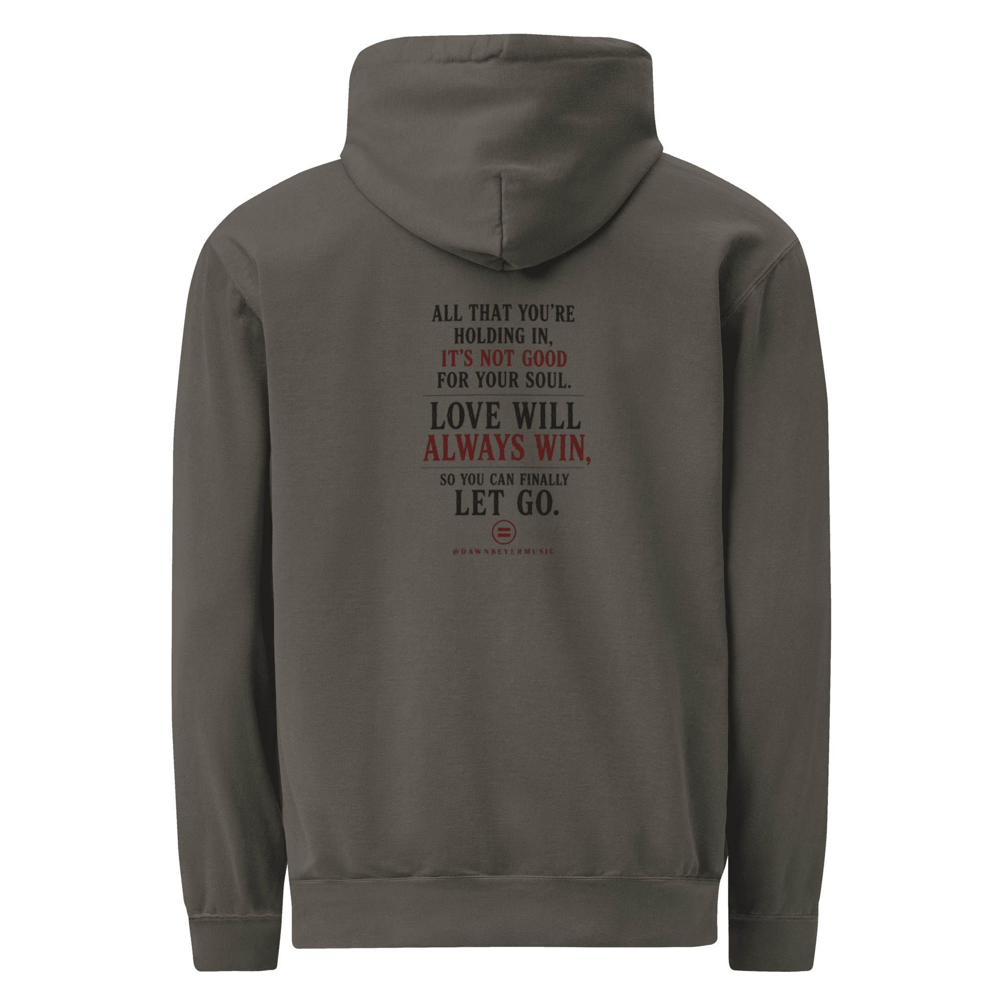 HIDDEN HEART - HOODIE SNOB Unisex garment-dyed hoodie - Image 2
