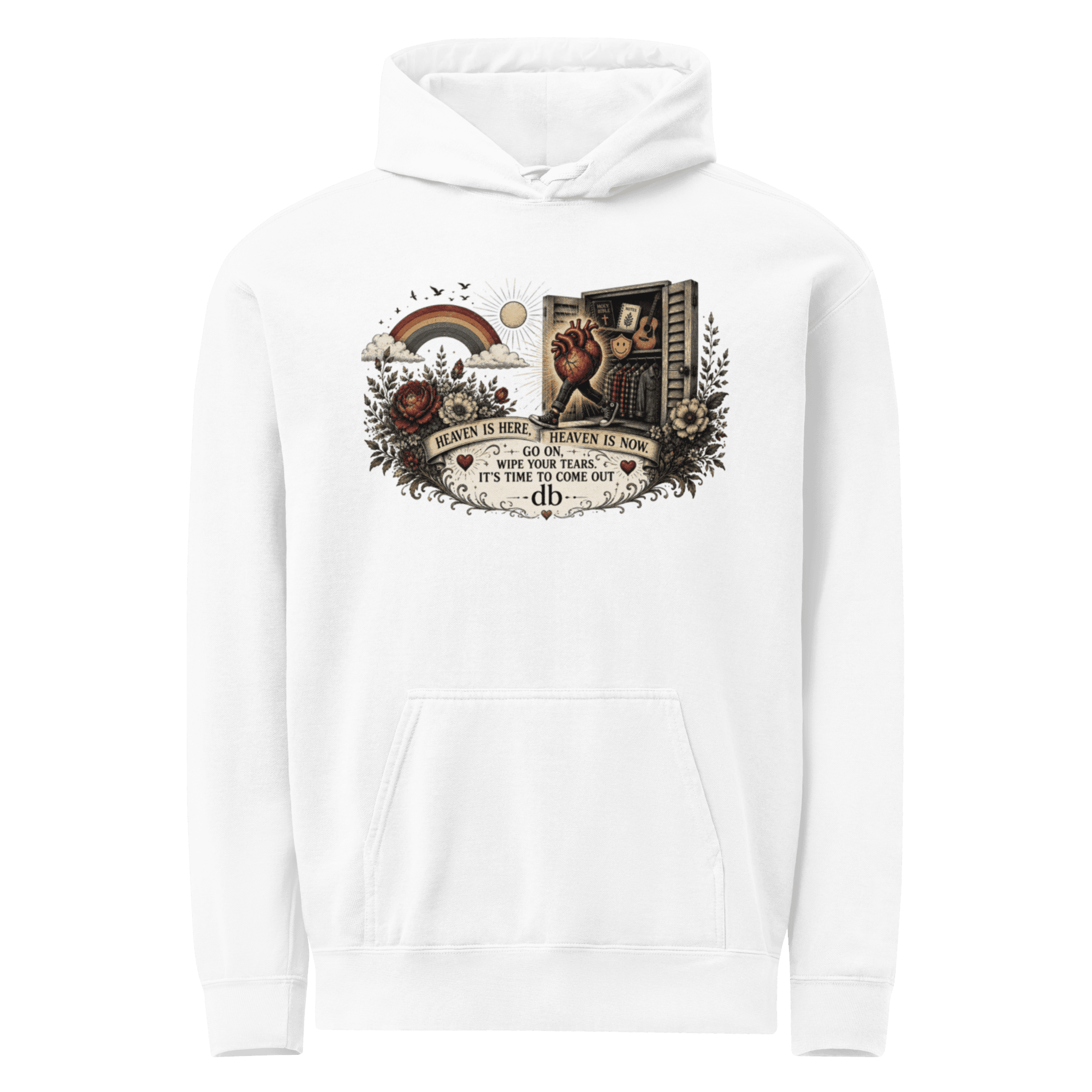 HIDDEN HEART - HOODIE SNOB Unisex garment-dyed hoodie - Image 19
