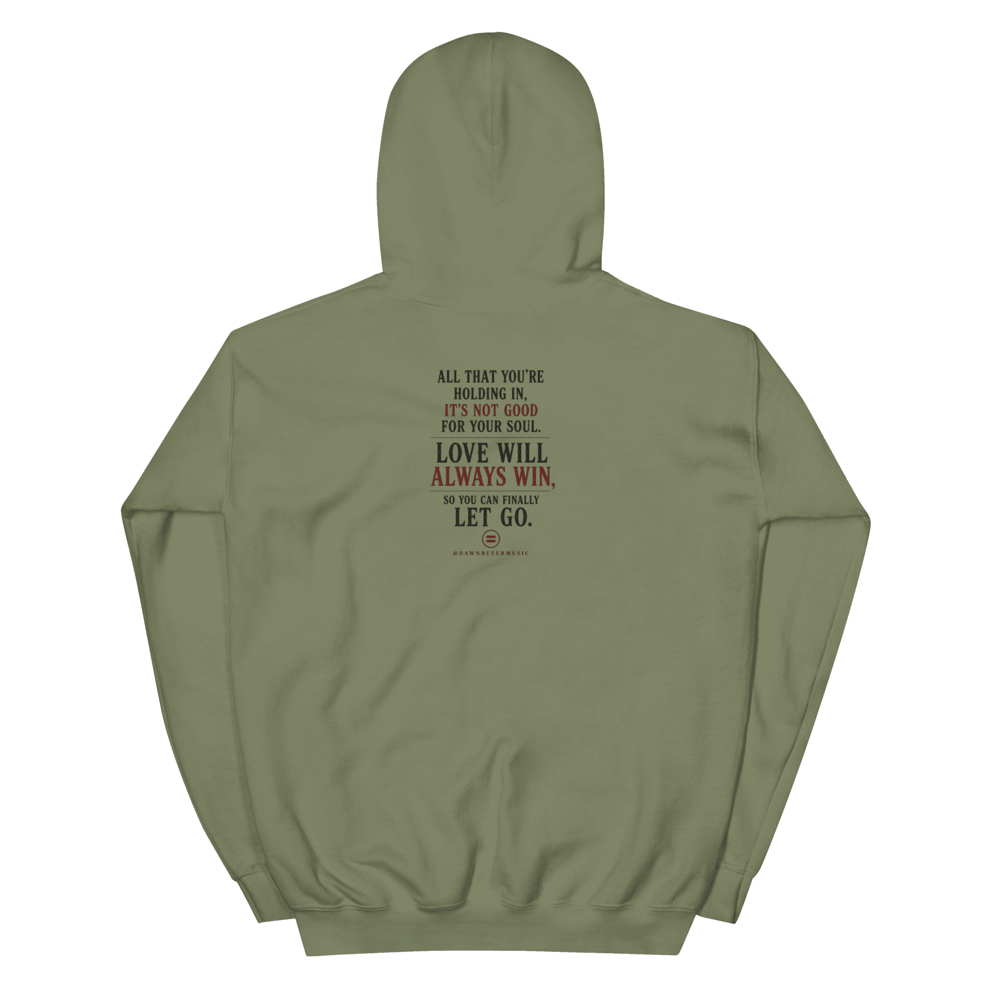HIDDEN HEART Unisex Hoodie - Image 3