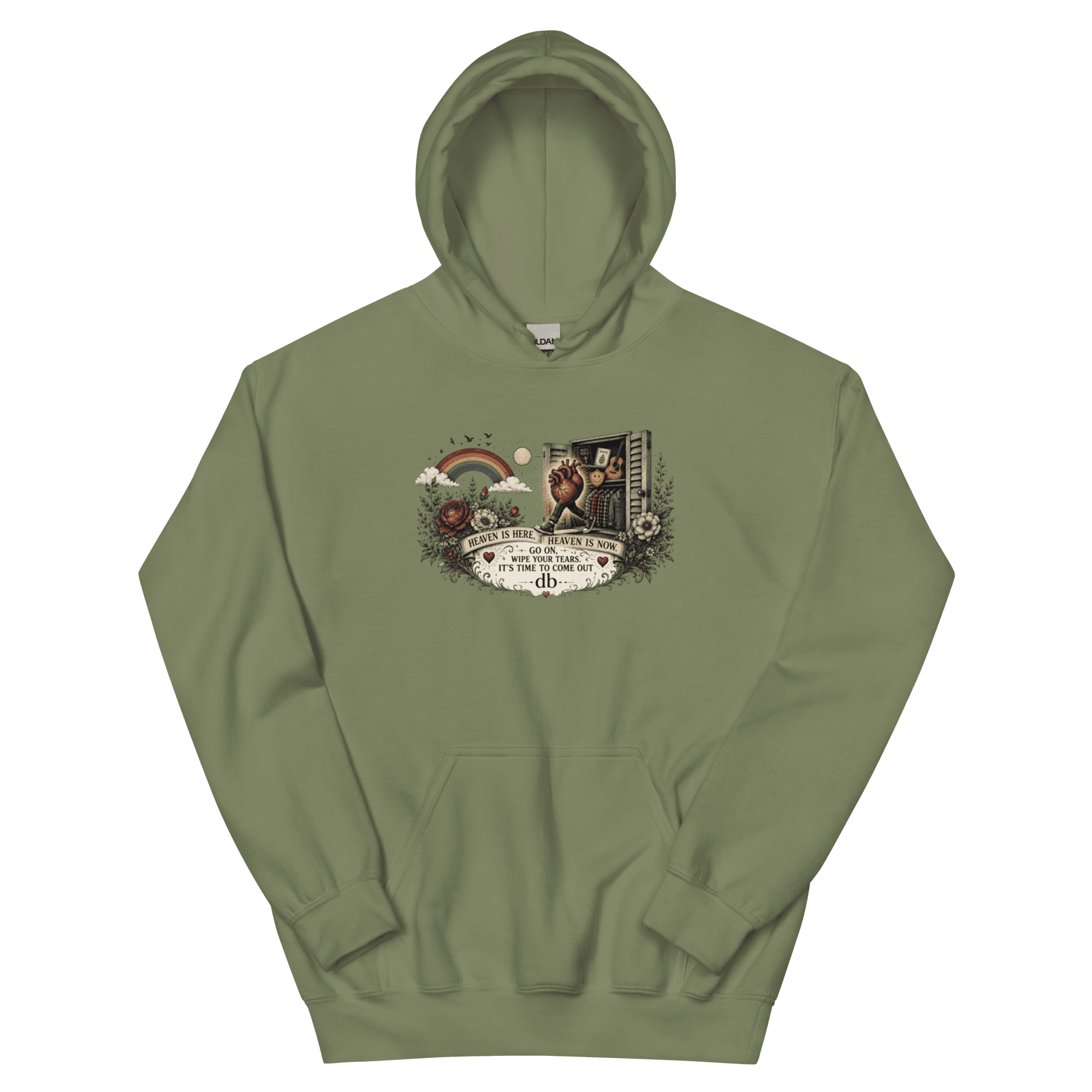 HIDDEN HEART Unisex Hoodie - Image 2