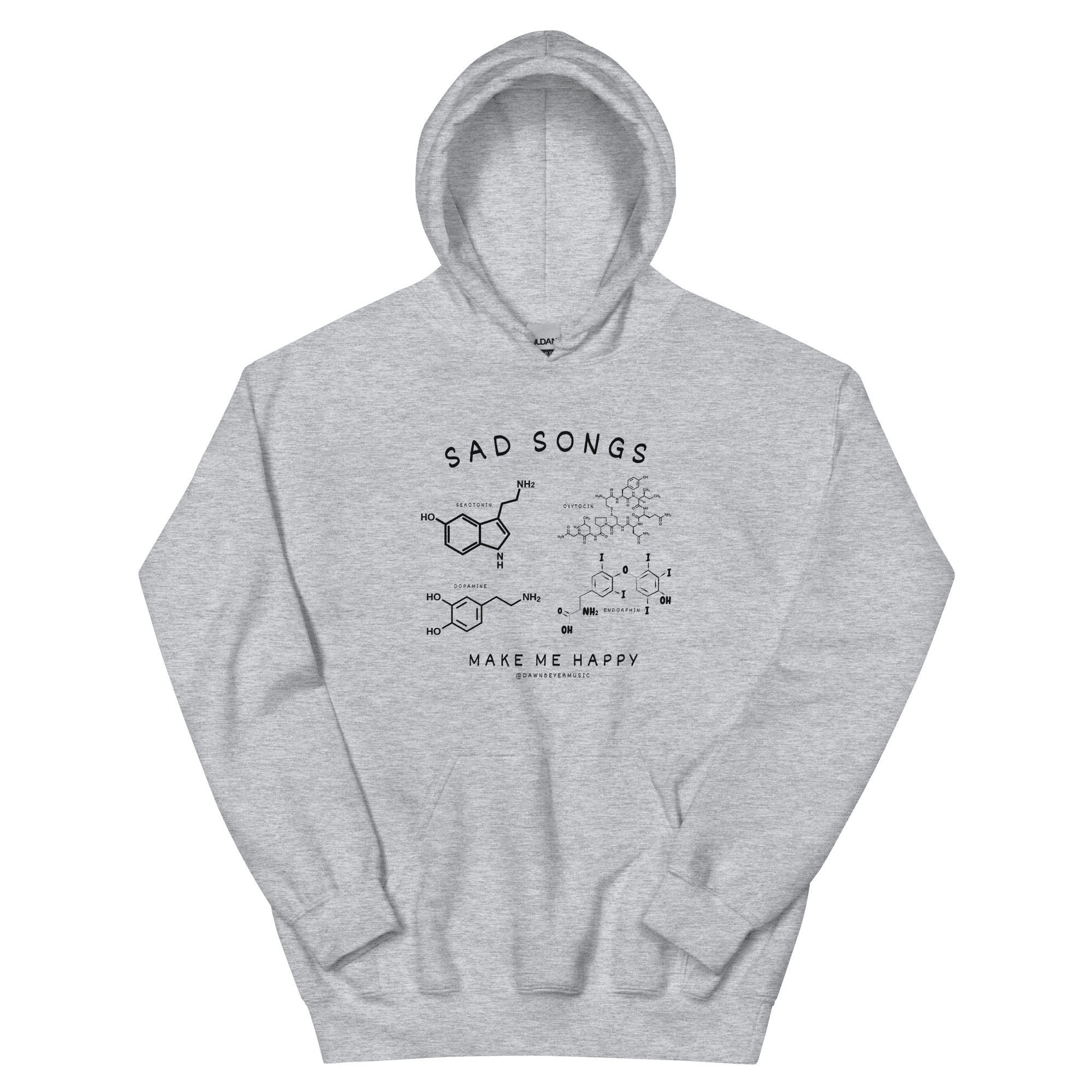 SAD SONGS MAKE ME HAPPY Unisex Hoodie - Image 2