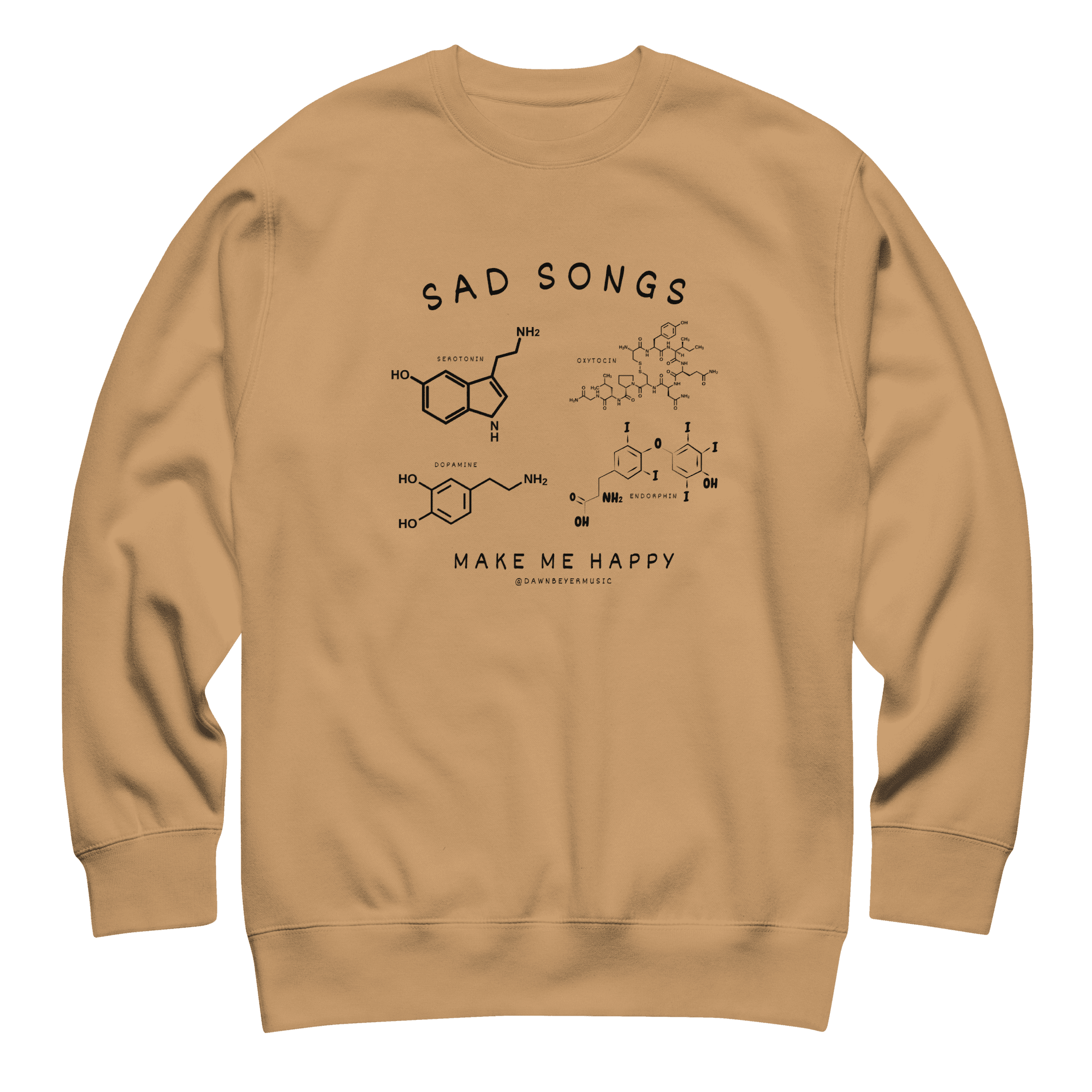 SAD SONGS MAKE ME HAPPY Unisex Premium Sweatshirt - Image 3
