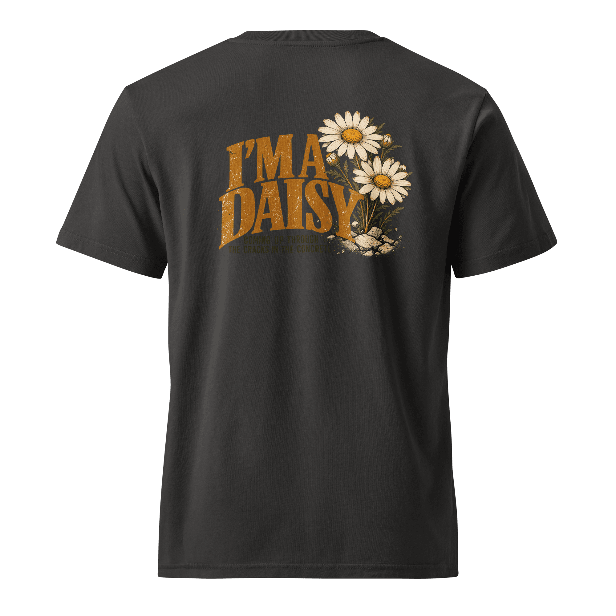I'm a Daisy front back Unisex Garment Dyed Creator 2.0 Vintage T-Shirt | Stanley/Stella SATU041 - Image 7