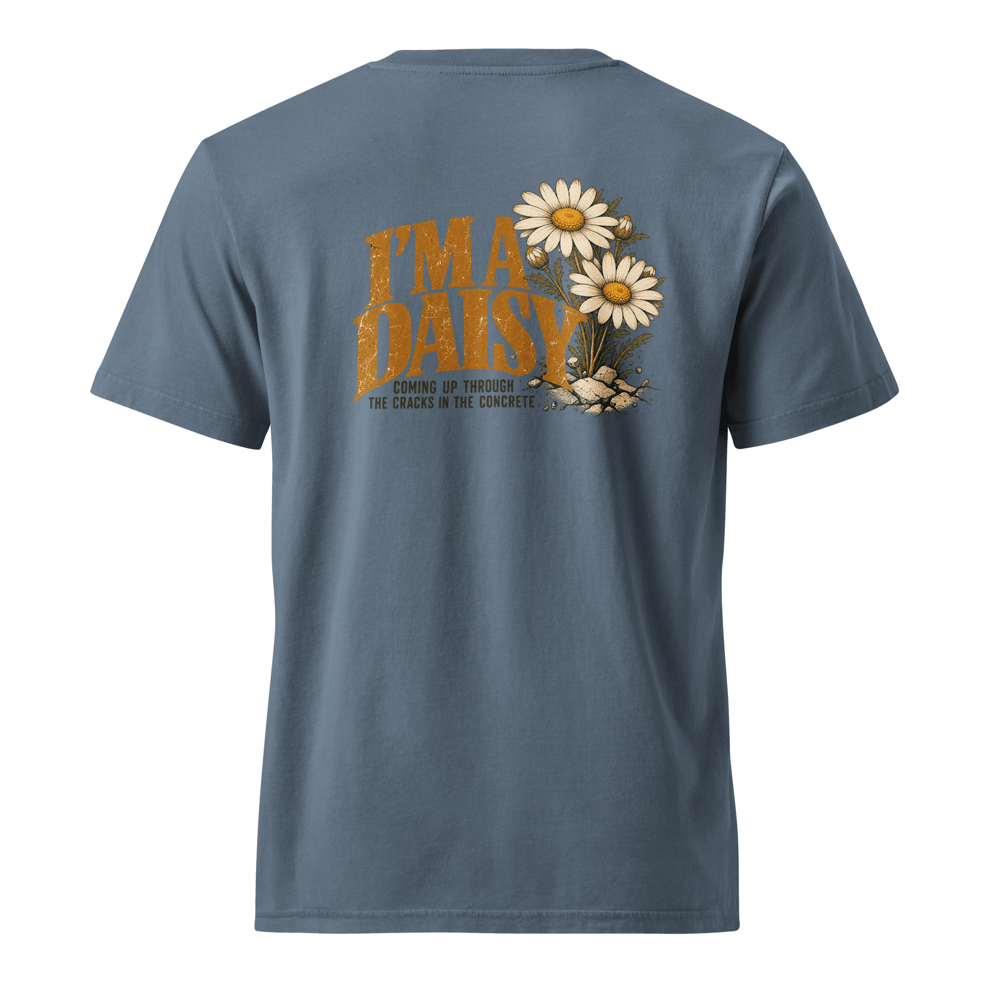 I'm a Daisy front back Unisex Garment Dyed Creator 2.0 Vintage T-Shirt | Stanley/Stella SATU041 - Image 8