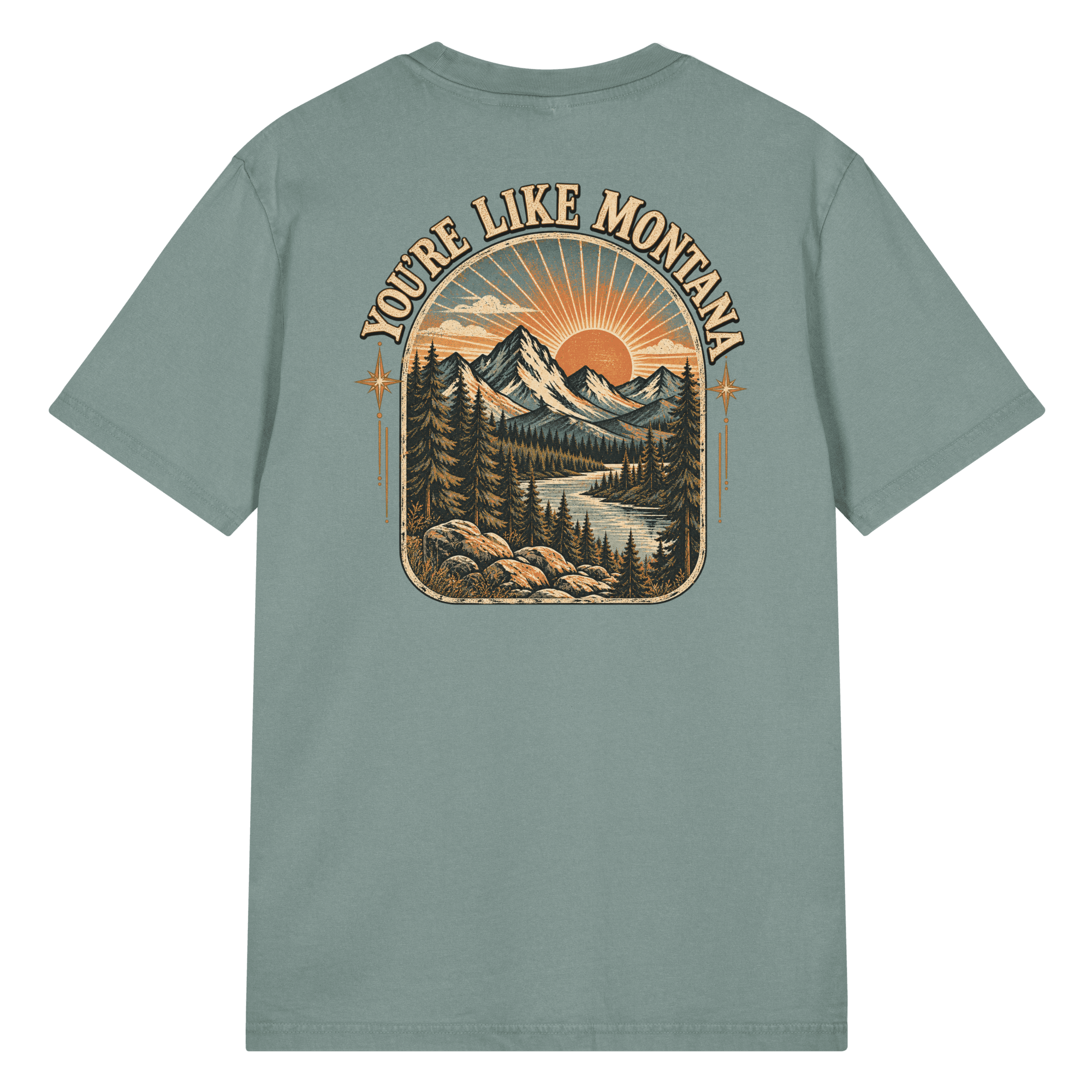 You're Like Montana front back Vintage T-Shirt | Stanley/Stella SATU041 - Image 39