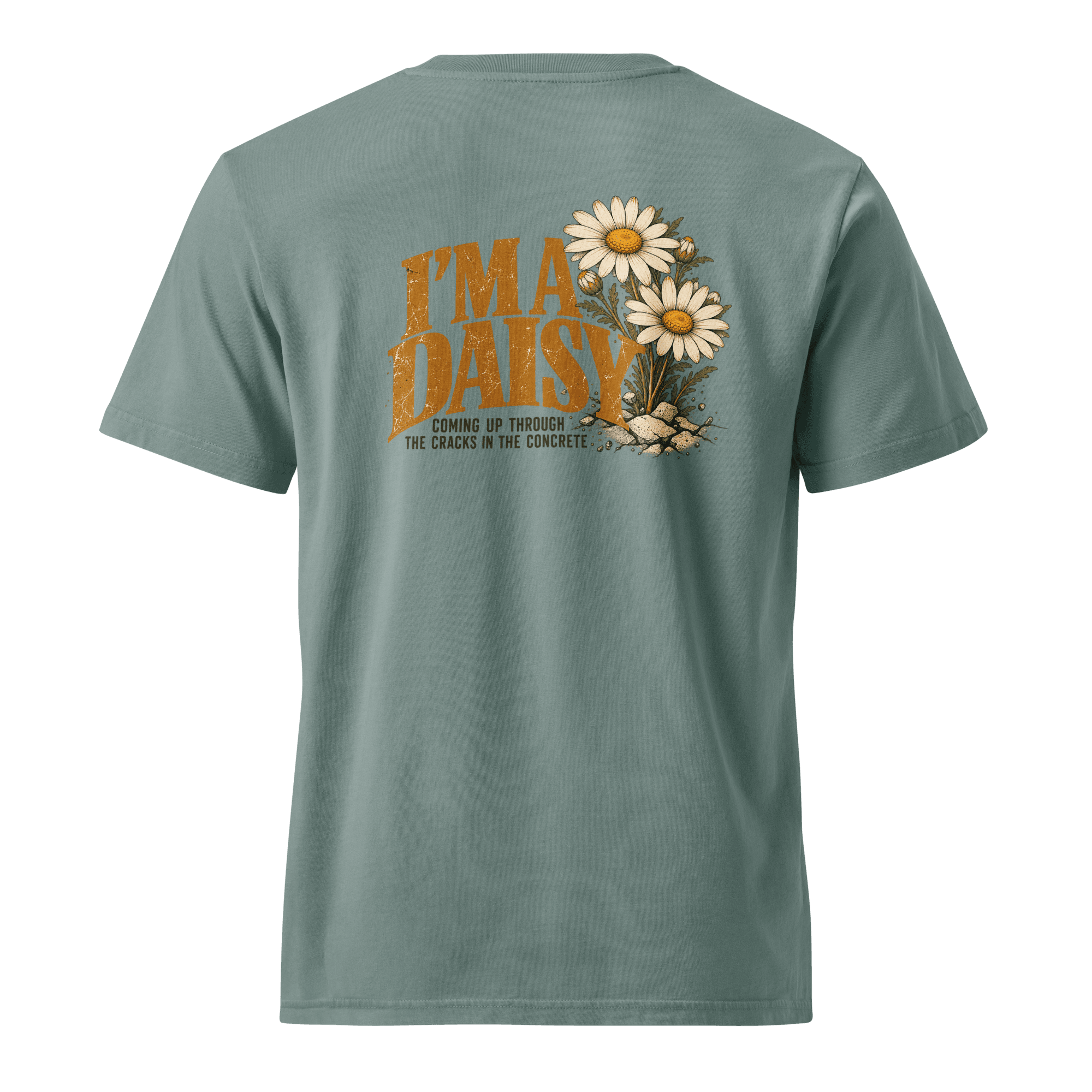 I'm a Daisy front back Unisex Garment Dyed Creator 2.0 Vintage T-Shirt | Stanley/Stella SATU041 - Image 9