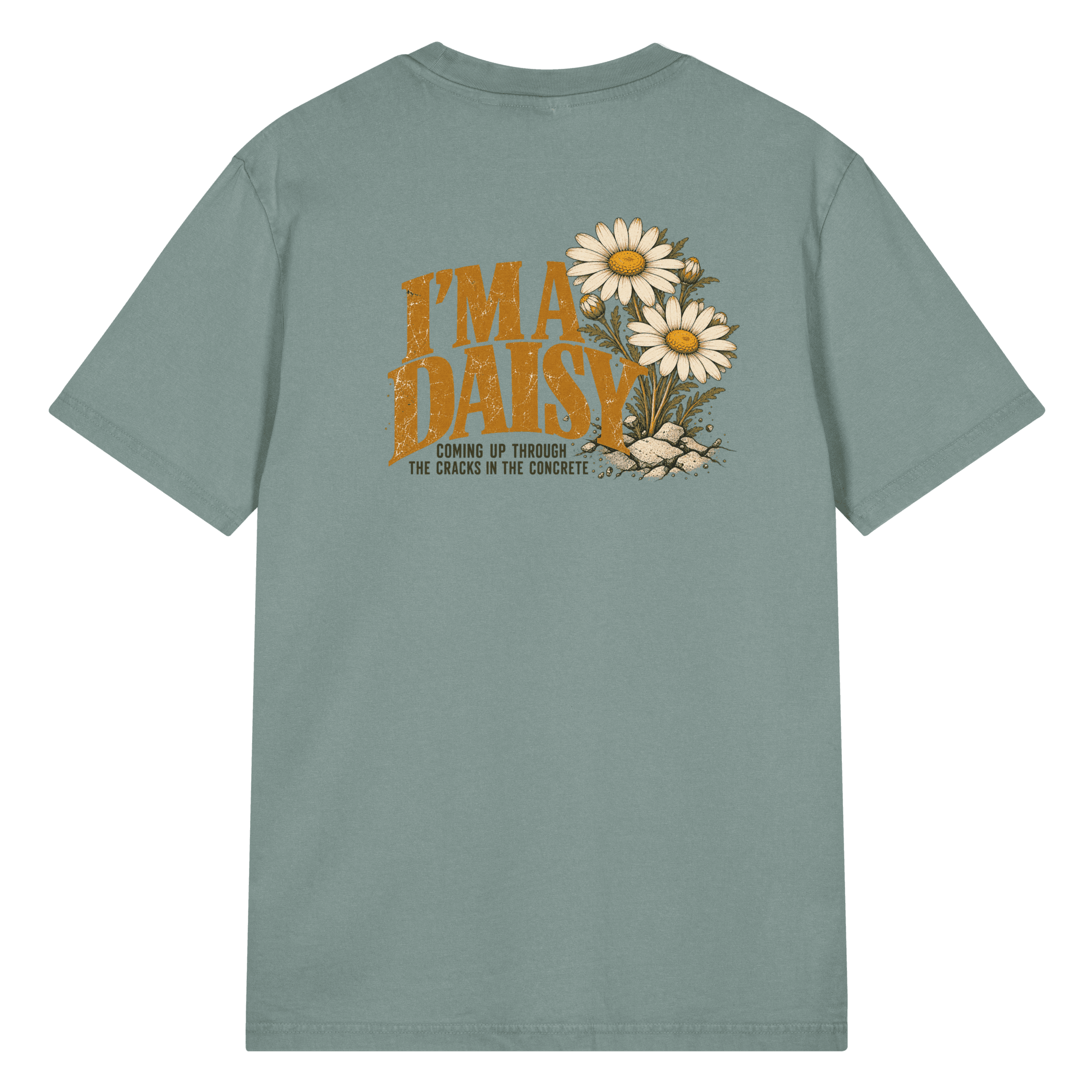 I'm a Daisy front back Unisex Garment Dyed Creator 2.0 Vintage T-Shirt | Stanley/Stella SATU041 - Image 29