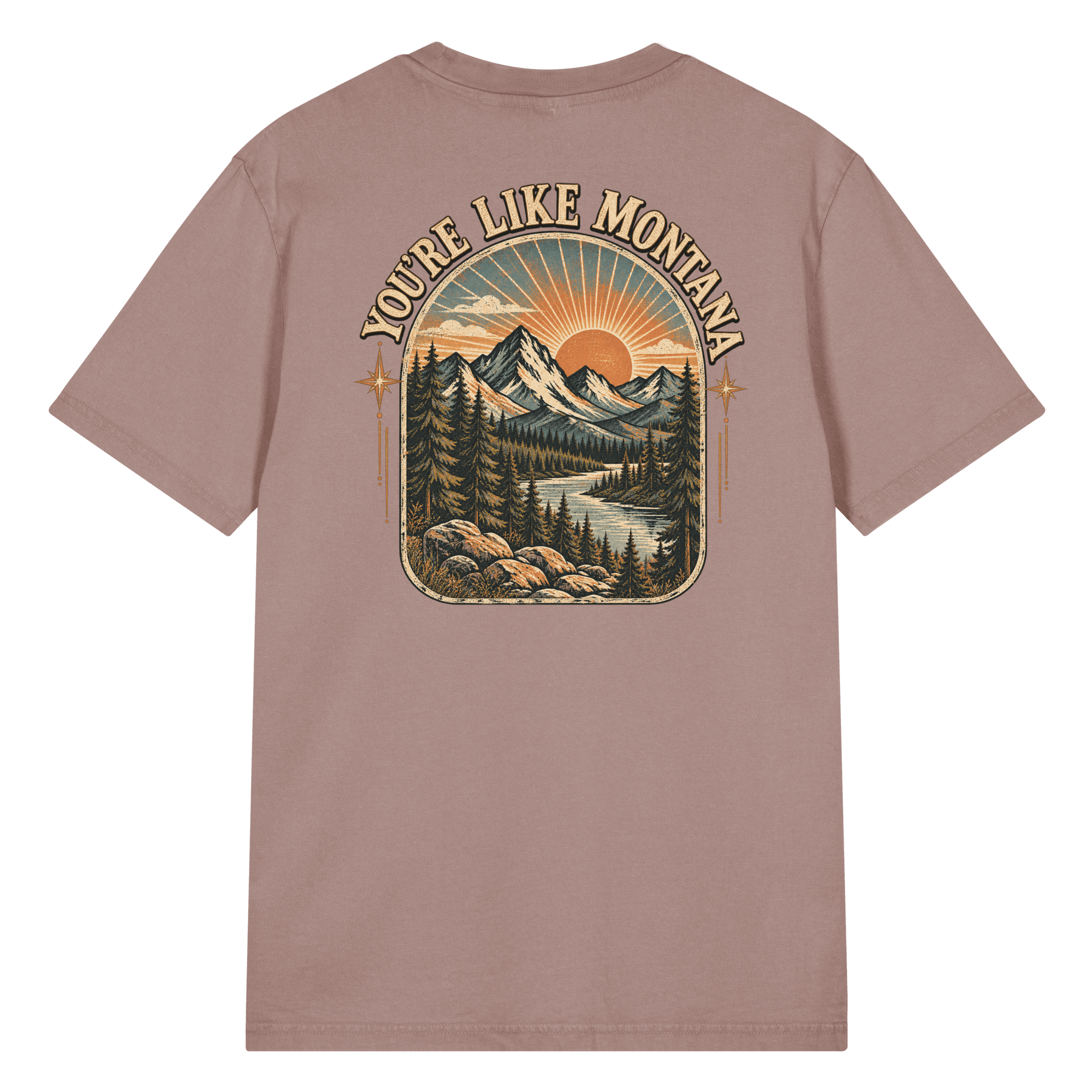 You're Like Montana front back Vintage T-Shirt | Stanley/Stella SATU041 - Image 40