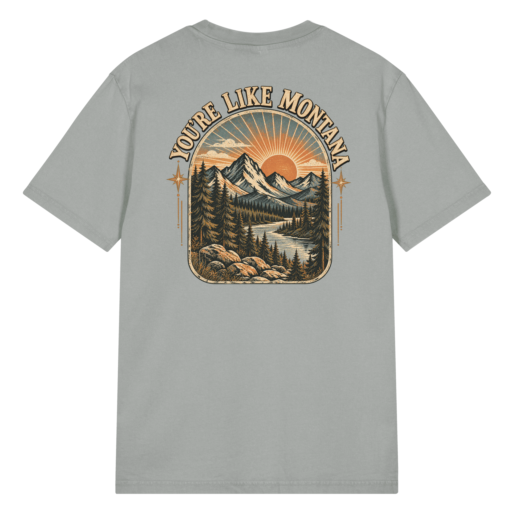 You're Like Montana front back Vintage T-Shirt | Stanley/Stella SATU041 - Image 41